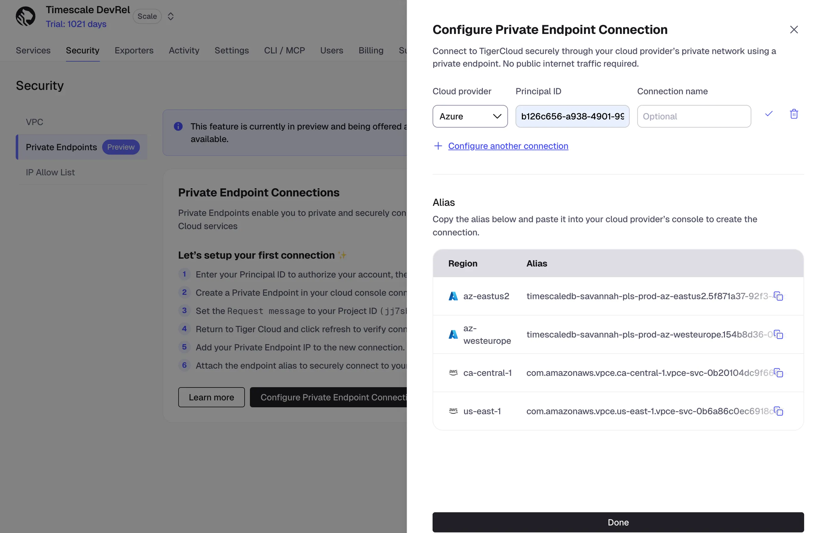Azure Private Link authorization