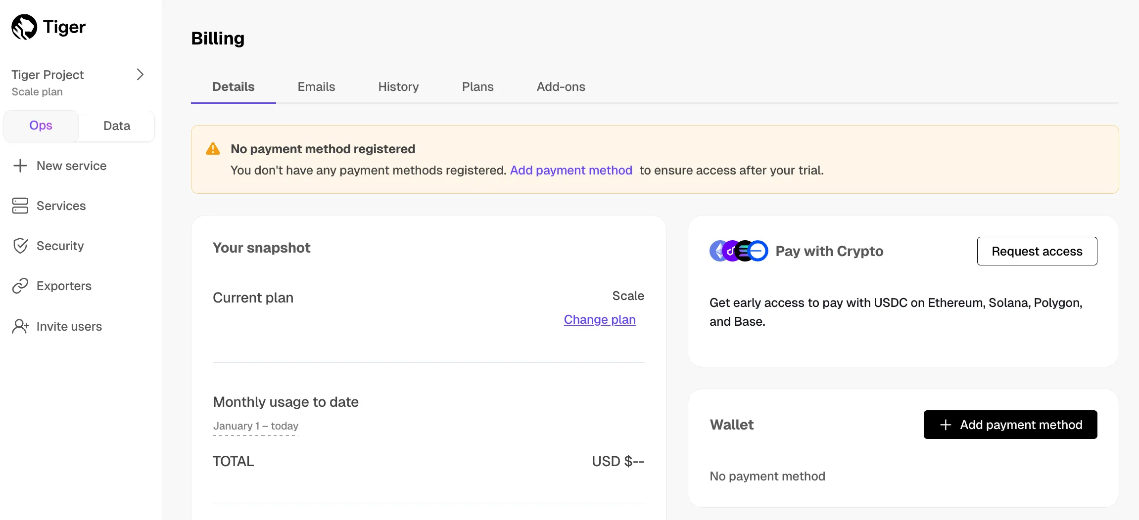 Crypto payments